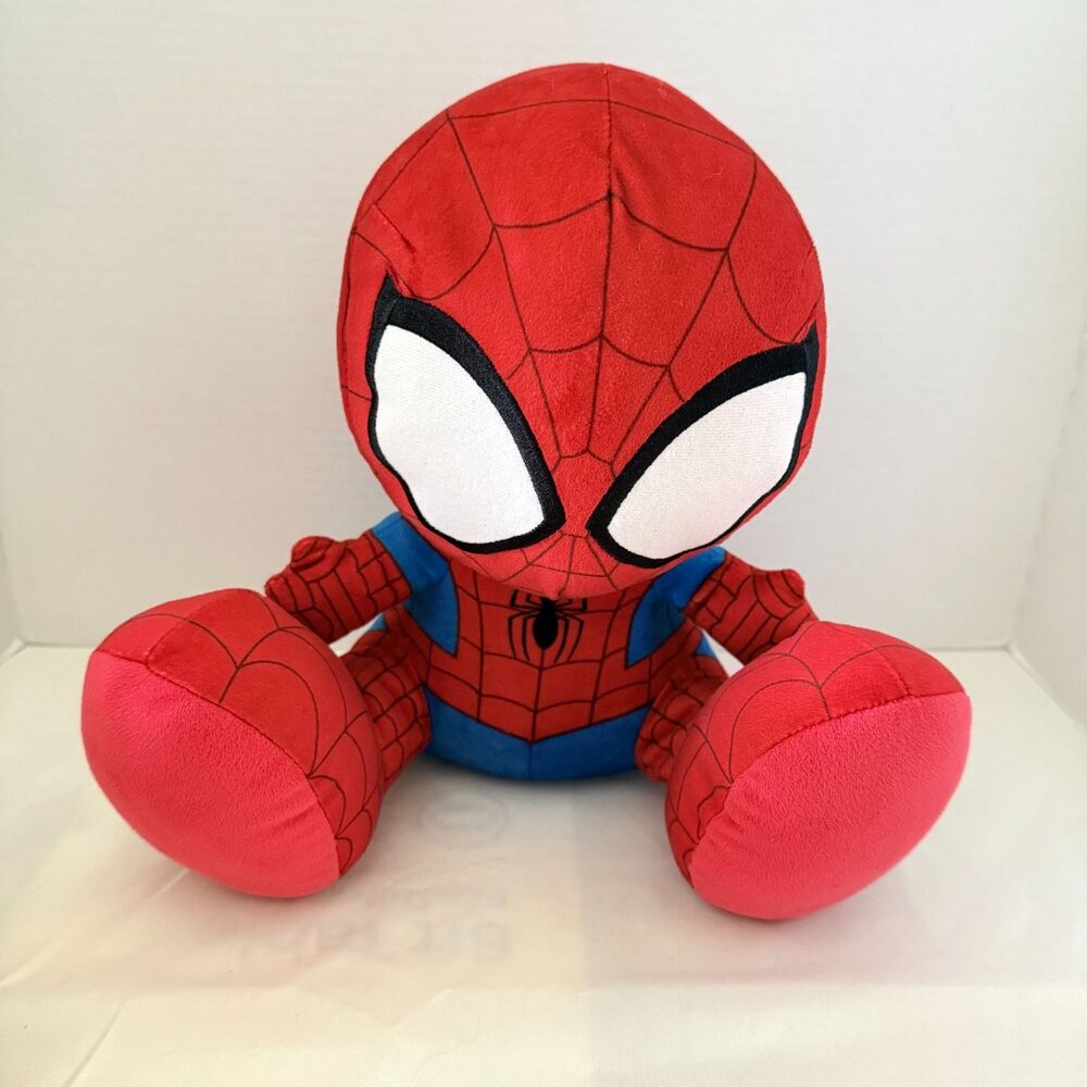 Disney Parks Marvel Spider-Man Big Feet Plush 11" Authentic Spiderman Toy